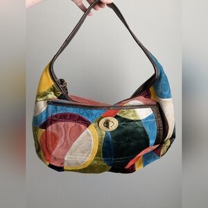 Coach Ergo Velvet Suede Patchwork